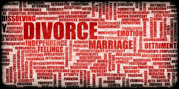 Divorcio Como Concepto Separación Resumen Concepto Antecedentes — Foto de Stock