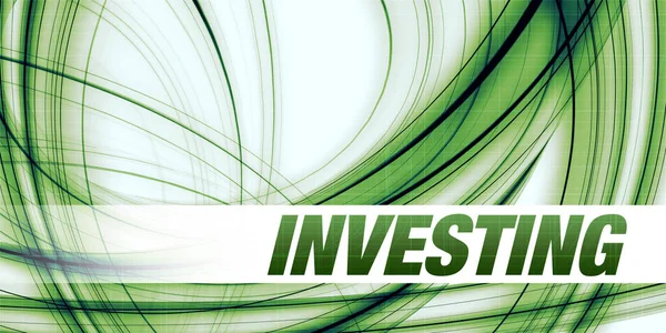 Concepto Inversión Sobre Fondo Abstracto Verde —  Fotos de Stock