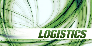 Yeşil Soyut Arkaplan Lojistik Konsepti