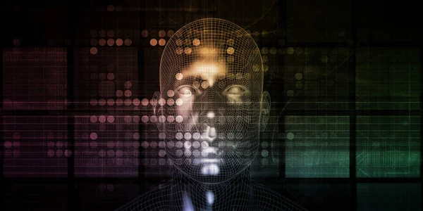 Deep Learning Kunstmatige Intelligentie Voor Machine Concept — Stockfoto