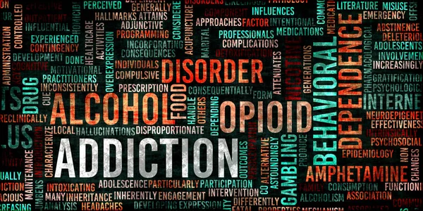 Addiction Its Many Forms Gaming Alcohol Abuse — Stock Photo, Image