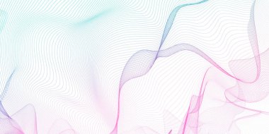 Mavi ve Pembe Neon Arkaplanda Enerji Dalgalanması