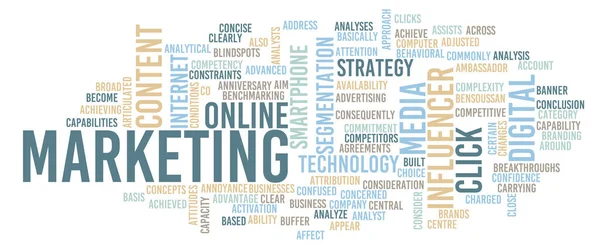 Koncepcja Marketingu Internetowego Strategii Zarządzania Cyfrowego — Zdjęcie stockowe