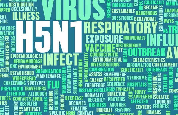 Koncepcja H5N1 — Zdjęcie stockowe