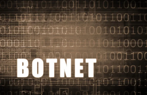 Botnet koncepció — Stock Fotó