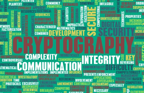 Gespecialiseerd gebied cryptografie — Stockfoto