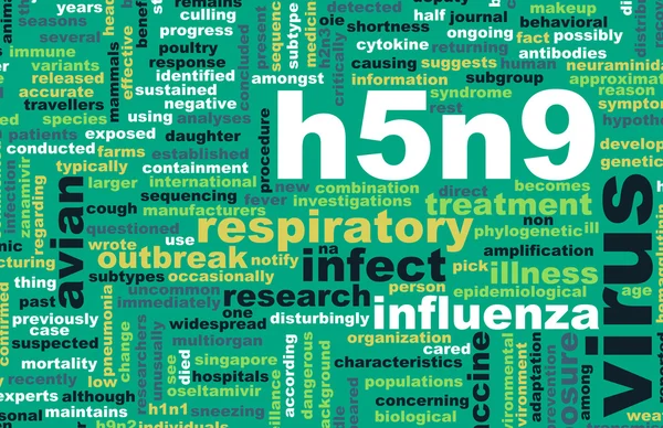 H5N9 concept — Stock Photo, Image