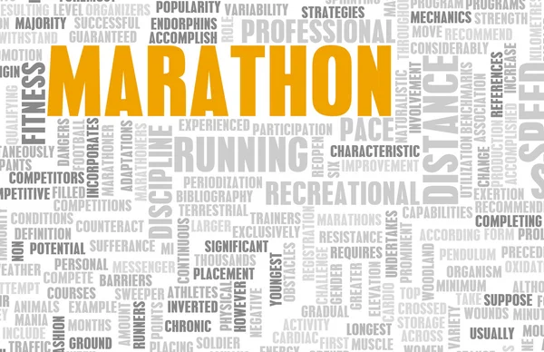 Marathon event konsistens — Stockfoto