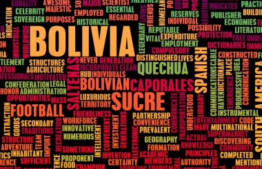 Bolivia as a country background clipart