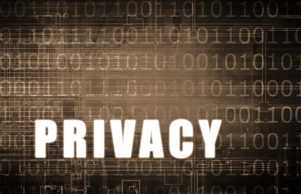 Sulla privacy — Foto Stock