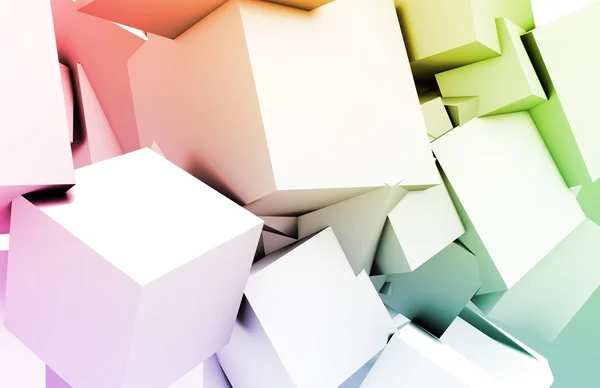 Cubos fundo quadrado — Fotografia de Stock