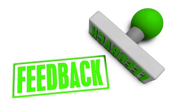 Feedback stämpel — Stockfoto