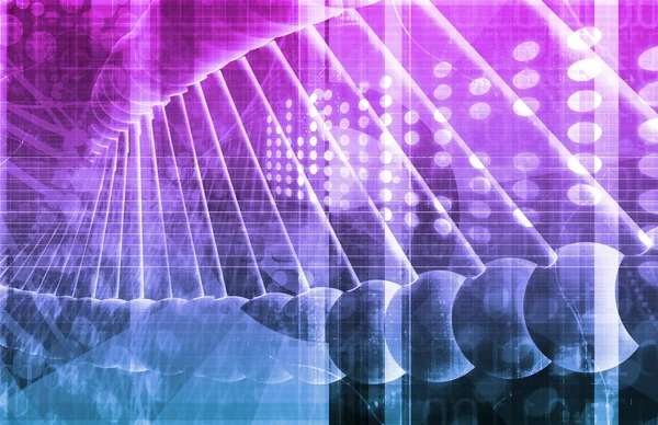 Медицинская генетическая ДНК — стоковое фото