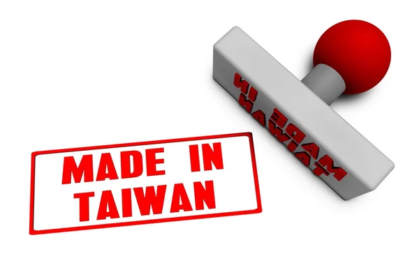 Dibuat di cap taiwan — Stok Foto