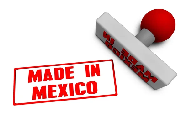 Fabricado en sello mexicano — Foto de Stock