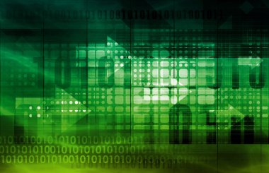 Gelecekçi yeşil soyut arkaplan