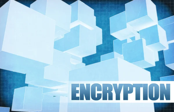 Encryption on Futuristic Abstract — Stock Photo, Image