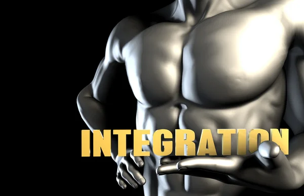 Integration Concept on dark background — Stock Photo, Image