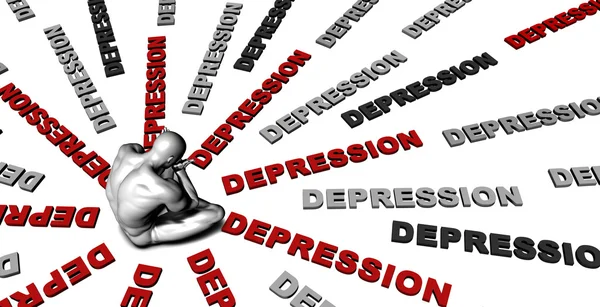 Depressione — Foto Stock