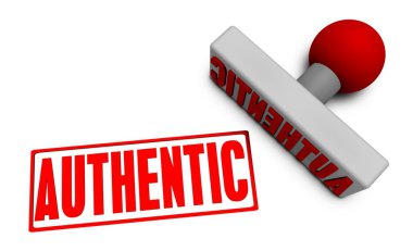 Authentic Stamp on Paper