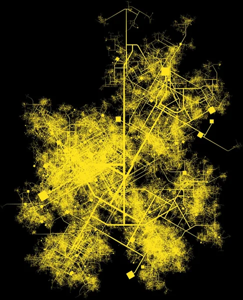 Pianificazione dell'infrastruttura urbana — Foto Stock