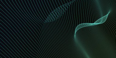 Birbirine Bağlı Verileri Sanat Olarak Soyut Teknoloji