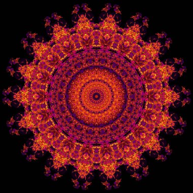 Mandala Circle Abstract Pattern Mystical Asian Image