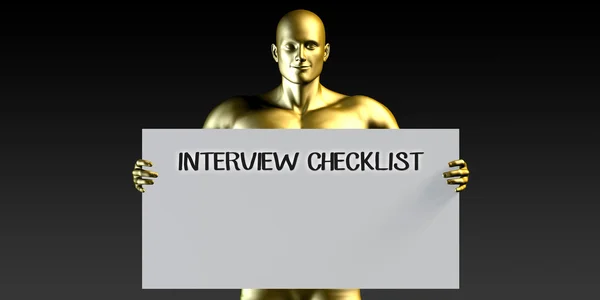 Interview Checklist — Stock Photo, Image