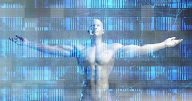 Sağlık Teknolojisi Sunum Yazılımı Soyut Arkaplan Kavramı