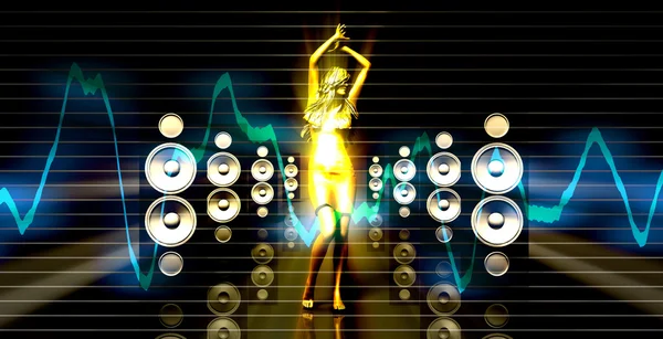 Disco Techno Party Background — Stock Photo, Image