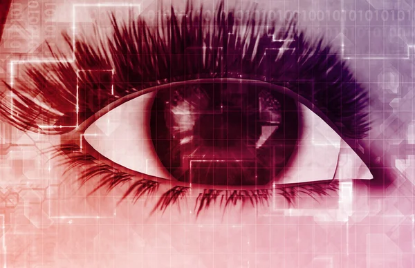 Security Scanning an Iris or Retina — Stock Photo, Image