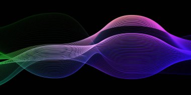 Gelecek Güç Akımını Temsil Eden Aydınlatılmış Siber Dalgalar