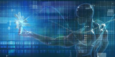 Dünya Haritası Çevrimiçi İş Teknolojisi Arkaplanı