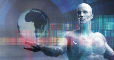 Şirket dijital dönüşümü için iş teknolojisi arka planı