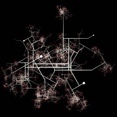 Transit Authority Network Displaying Regional Comprehensive Service Areas