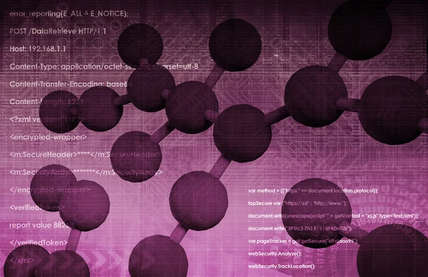 在互联网上的科学合作 — 图库照片