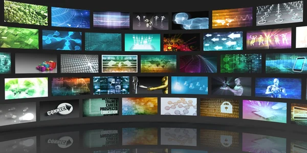 Video Screens Abstract — Stock Photo, Image