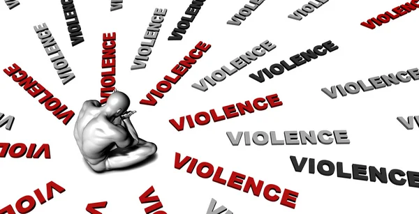 Suffering From Violence Concept — Stock Photo, Image