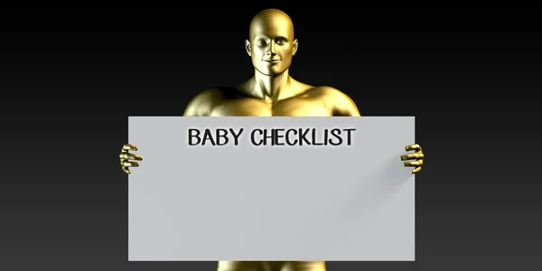 Baby-Checkliste — Stockfoto