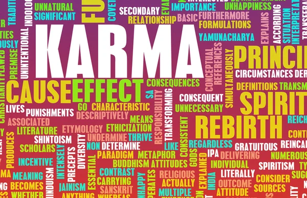 Arte di concetto di Karma — Foto Stock