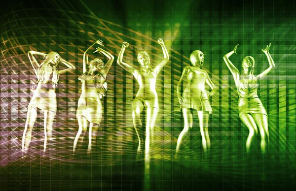 Nattklubb dansare koncept — Stockfoto