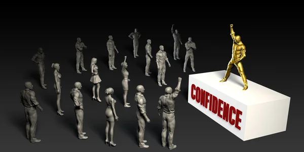 Confidence Concept Art — Stock Photo, Image