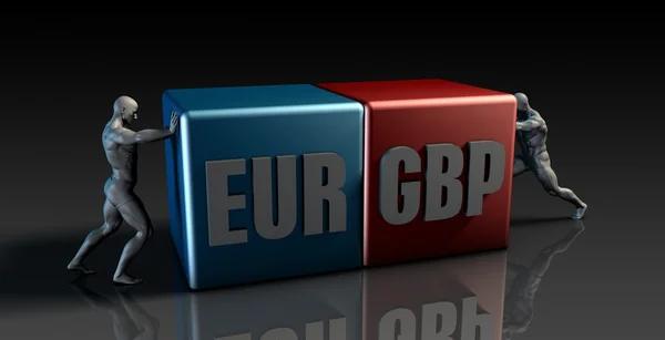 Euro-BIP-Währungspaar — Stockfoto