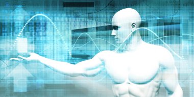 Smartphone teknoloji konsept sanat