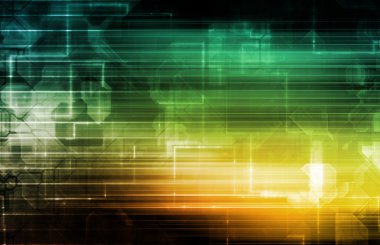 Soyut teknoloji konsept sanat