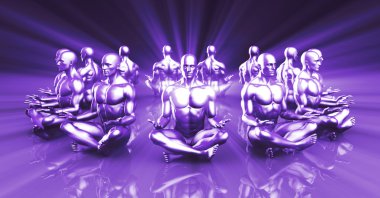Yoga sınıfları kavramı arka plan