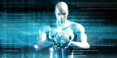 geleceğin teknolojisi konsept arka plan