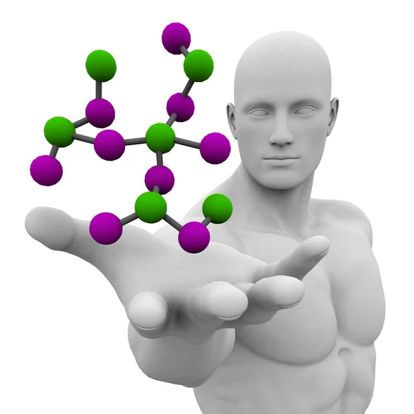 Molekula szerkezete koncepció háttér — Stock Fotó