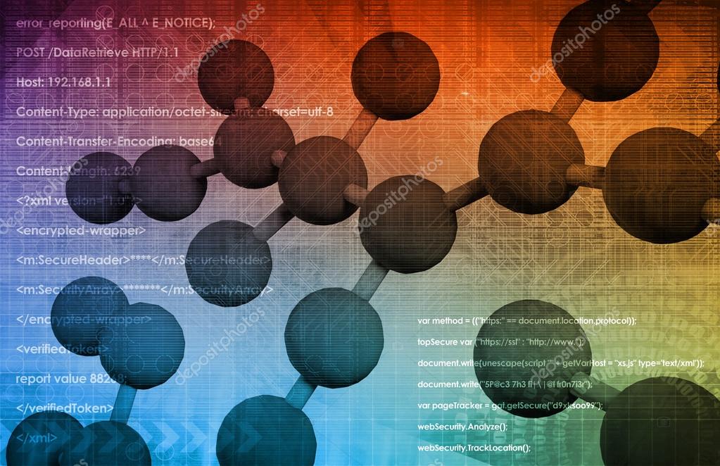 Molecular Biology Concept Art Stock Photo by ©kentoh 90023616