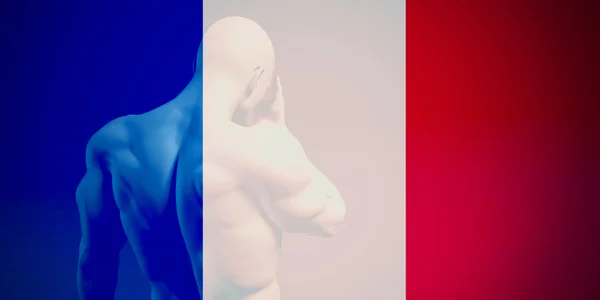 フランスのテロ攻撃の喪 — ストック写真